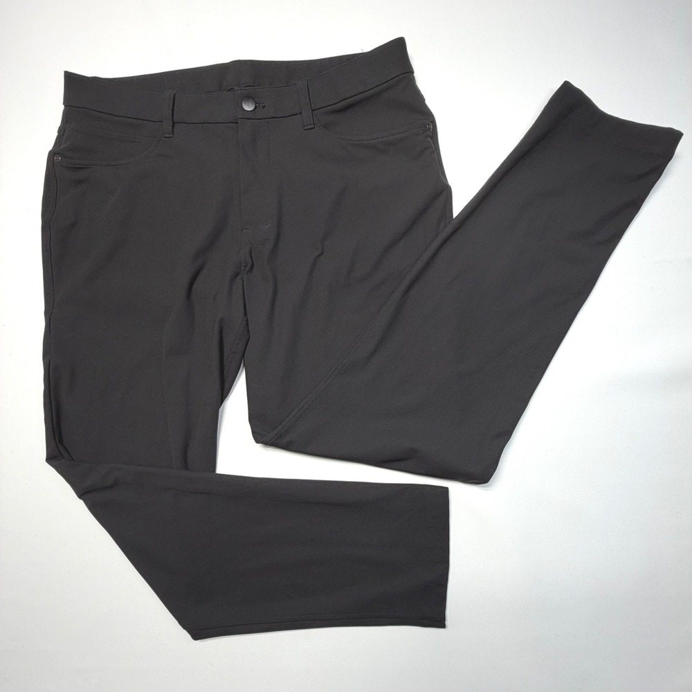 Lululemon ABC‎ Classic 5-Pocket Pants Black Men's Size 33 Warpstreme